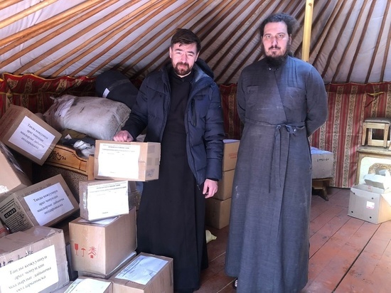 Православные в Туве собрали для беженцев «гуманитарку»
