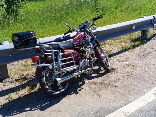 Мотоциклист разбился об ограждение на «Коле» в Ленобласти