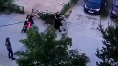 На улице Ноябрьска женщина кинулась разнимать дерущихся мужчин и увела одного из них