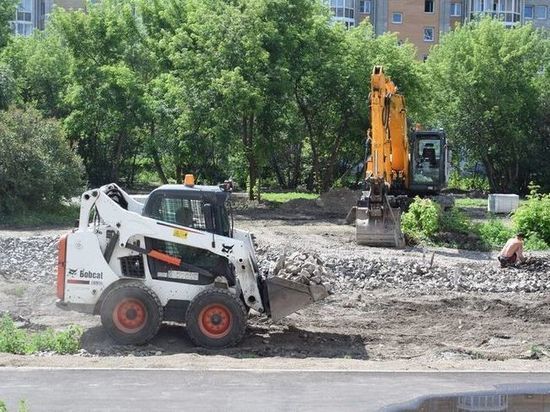 Благоустройство сквера на месте аварийных домов на Полтавской началось в Красноярске
