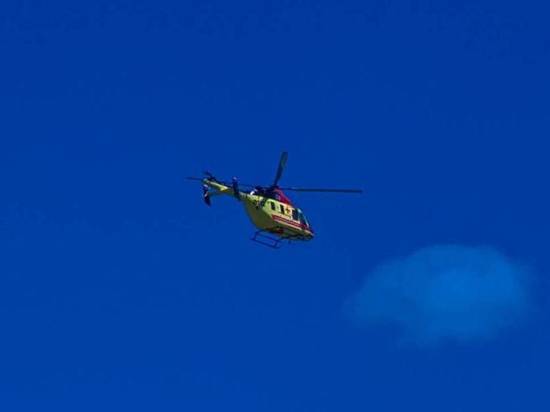 В реанимацию Курской ОКБ вертолет санавиции доставил потерявшего 3 литра крови мужчину