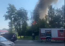 Возгорание произошло в одном из частных домовладений, находящемся на Московском шоссе