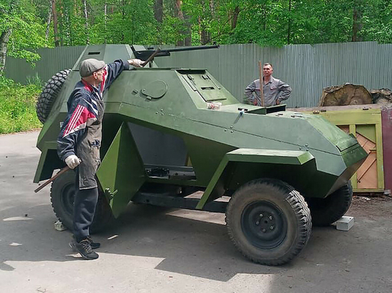 Копию советского бронеавтомобиля в Казани воссоздали подростки