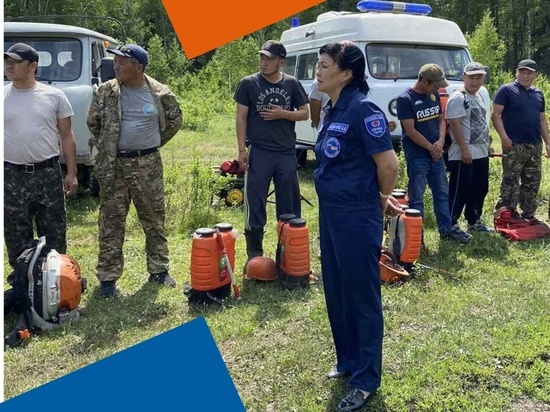 В Тоджинском районе Тувы прошли учения по борьбе с лесными пожарами