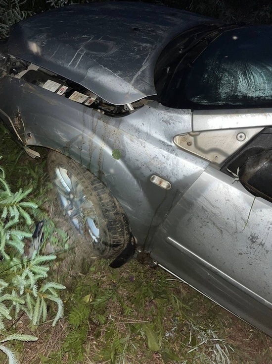 Женщина в Тверской области опрокинулась на машине