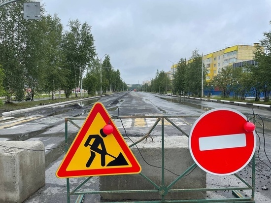 Реконструкция улицы Ленина в Ноябрьске продолжается
