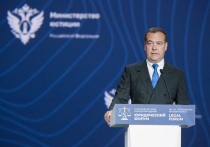 Дмитрий Медведев выступил в неожиданном качестве: из онлайна, где последнее время публикуются грозные заявления замглавы Совбеза, он вышел в оффлайн, приняв участие в петербургском Юридическом форуме