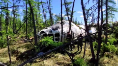 Опубликовано видео с места крушения самолета АН-30 в Якутии