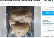Житель Старого Оскола выставили на продажу некий «загадочный» камень необычной формы