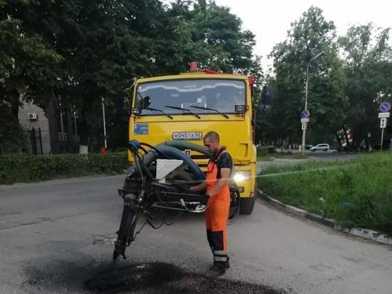 За прошедшую неделю в Рязани отремонтировали ямы на десяти участках улиц