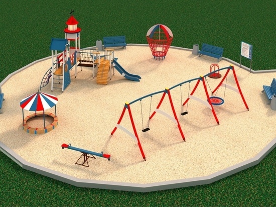 Детская площадка в морском стиле появится в Якорном парке Петрозаводска