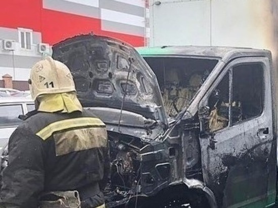 На трассе М-4 «Дон» под Ростовом шесть пожарных тушили ГАЗель