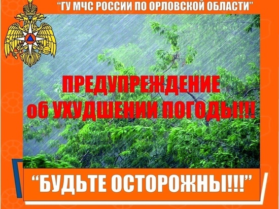 В Орловской области резко ухудшится погода