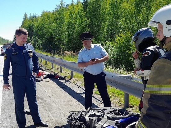 75-летнего байкера насмерть сбили на трассе «Екатеринбург-Серов»