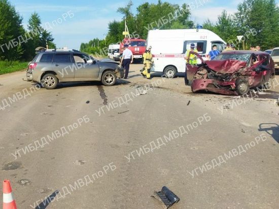 В Уфе столкнулись две иномарки, оба водителя погибли