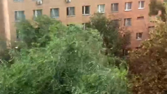 На Москву обрушился ураган с грозой и проливным дождем: видео