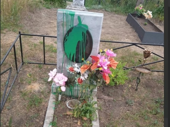 Вандалы облили краской надгробия на белгородском кладбище: полиция проводит проверку