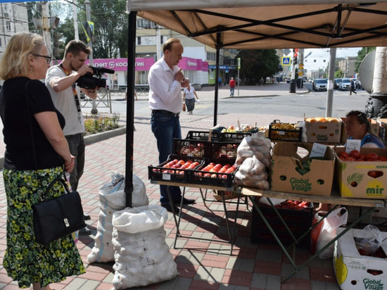 В центре Тамбова провели  рейд по нелегальным рынкам