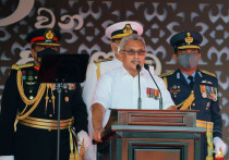 Президент Шри-Ланки Готабая Раджапакса, уходящий в отставку в среду, 13 июля, прибыл на Мальдивы