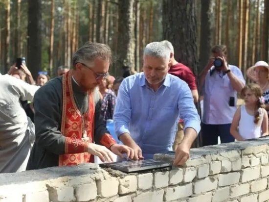 В шарьинском парке Нью-Ветлуга заложили часовню Петра и Февронии