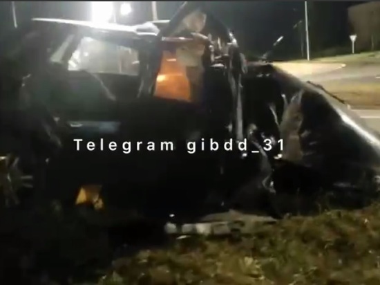 В Белгородской области пьяный автомобилист протаранил дорожное сооружение
