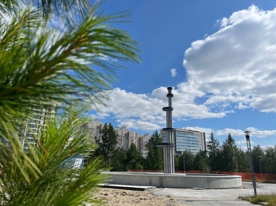 Фонтан в Новом Уренгое зимой украсит парк «Дружба» северным сиянием
