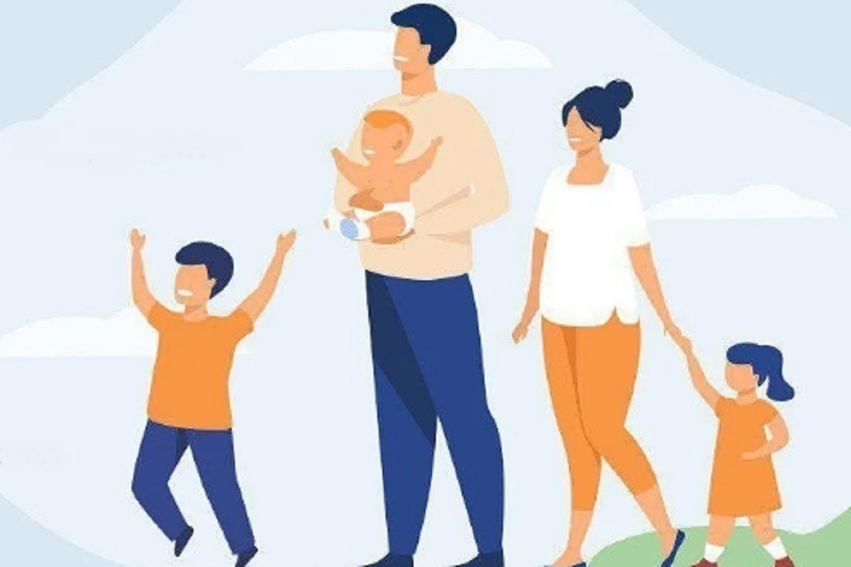 Отпуск многодетным родителям в 2024. Многодетная семья. Социальная карта многодетных. Многодетная семья иллюстрация. Многодетная семья синий фон.