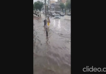 Ливень затопил центральные улицы Рязани