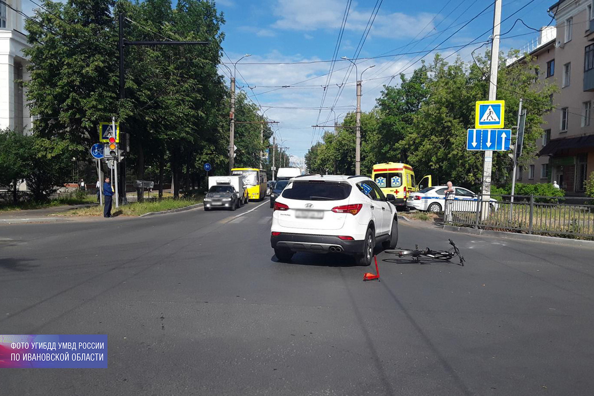 В Иванове иномарка сбила велосипедиста-нарушителя - МК Иваново