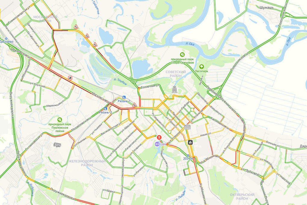 Карта рязани пробки в реальном времени. Пробки Рязань. Пробки Затон Курасково. Пробки в Рязани юмор. Яндекс пробки 6 баллов.