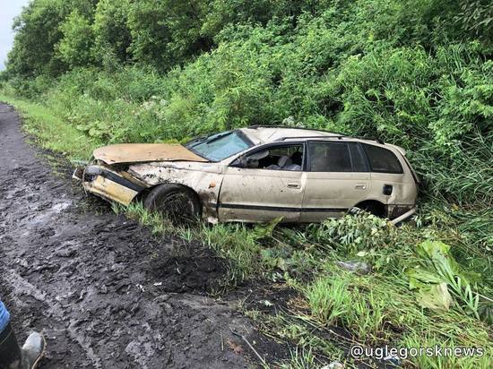 Водитель бросил автомобиль после ДТП на Сахалине