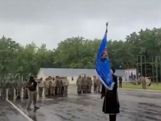 Батальону «Терек» казачьей бригады «Дон» вручили боевое знамя
