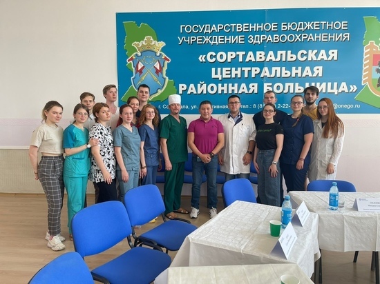 Студенты из Санкт-Петербурга проходят практику в больнице Карелии