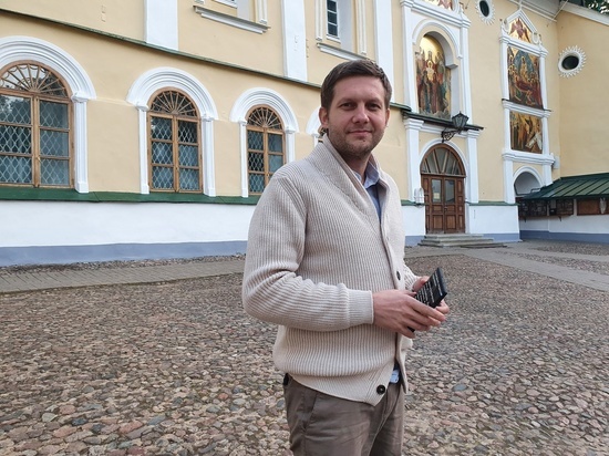 Известный телеведущий Борис Корчевников приехал на съемки в Псково-Печерский монастырь