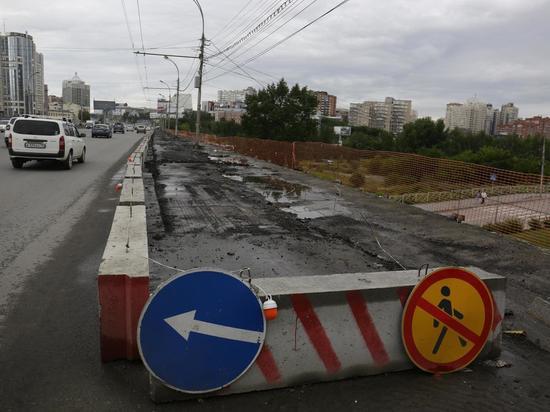 До конца ноября завершат ремонт Октябрьского путепровода в Новосибирске