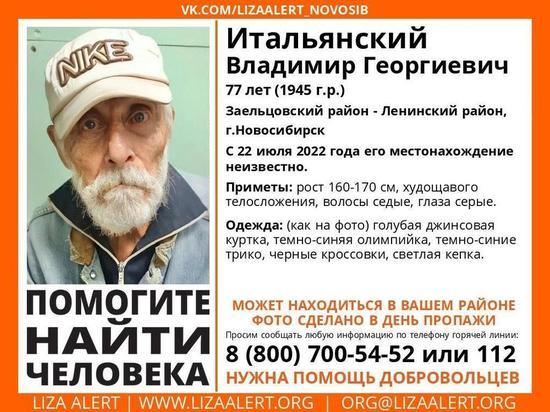77-летнего пенсионера с проблемной памятью разыскивают в Новосибирске