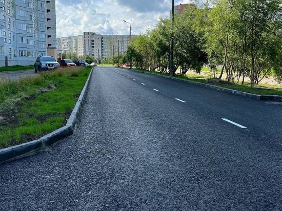 Ремонт улицы Лебедева в Северодвинске завершили раньше срока