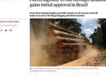 По словам министра инфраструктуры, природоохранное ведомство Бразилии выдало первоначальное разрешение на прокладку главной автомагистрали через центр тропических лесов Амазонки, что грозит усилением вырубки лесов, пишет The Guardian