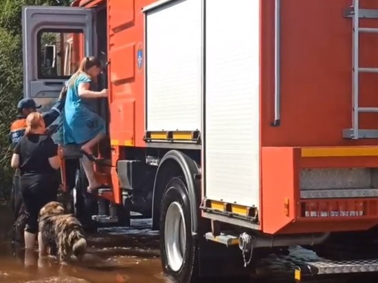МЧС эвакуировало несколько десятков жителей ДНТ в Смоленке