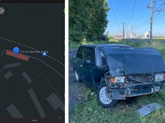 Разбитые «Жигули» нашли около железной дороги в Новосибирске