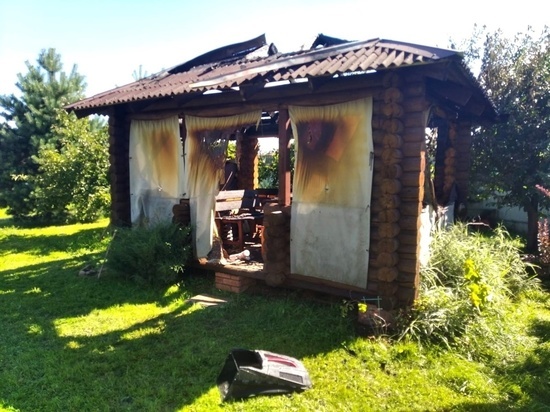 В Смоленске в результате пожара хозяин лишился беседки