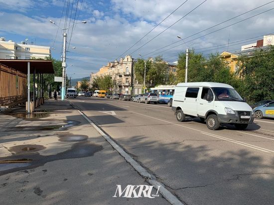 Пробка образовалась в сторону вокзала от перекрётска Ленина – Бутина в Чите