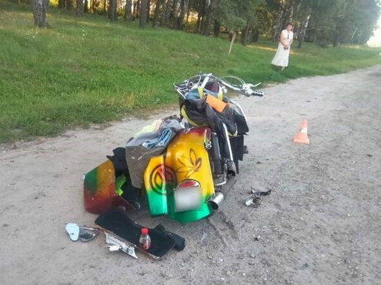 Под Брянском пострадала в ДТП мотоциклистка