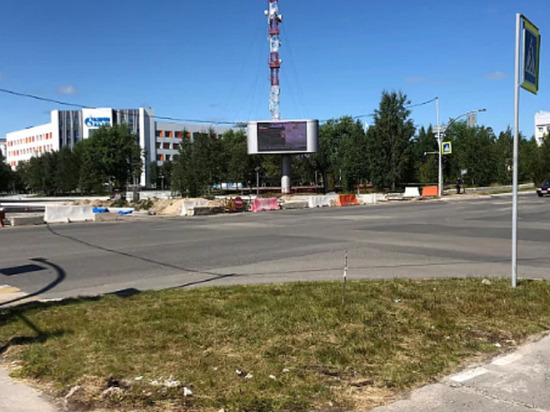 Перекресток улиц Ленина и Советской в Ноябрьске закрыли на ремонт