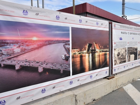 Ремонт Биржевого моста завершат к 320-летию Петербурга