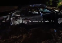 3 августа на автодороге в Белгородском районе опрокинулся BMW