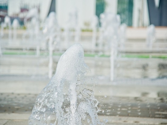В Волгограде вновь работает фонтан в сквере возле Казанского собора