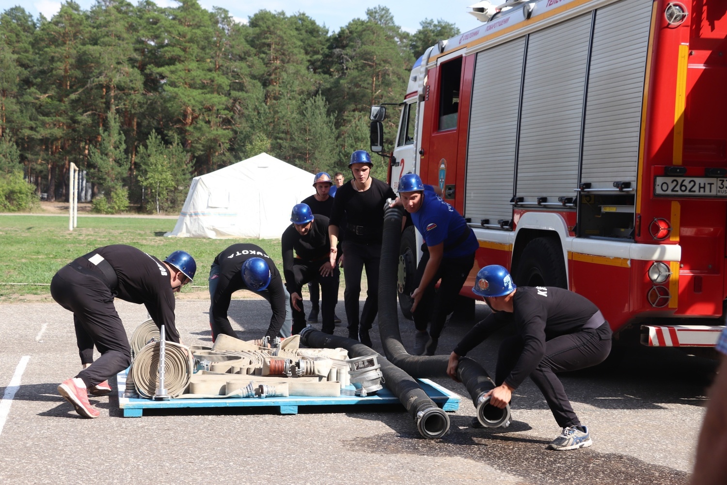 Competitions in fire and rescue sports took place in Vladimir