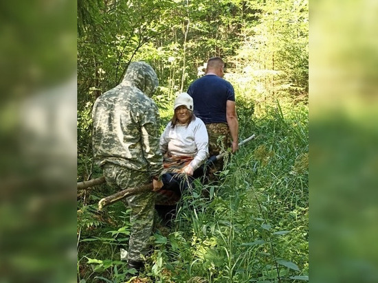 Полицейские вывели из леса 66-летнюю жительницу деревни Козловка