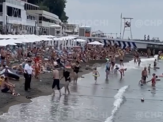 В Сочи туристов выгнали с пляжа из-за неадекватного поведения